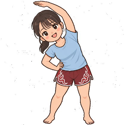 ストレッチのイラスト